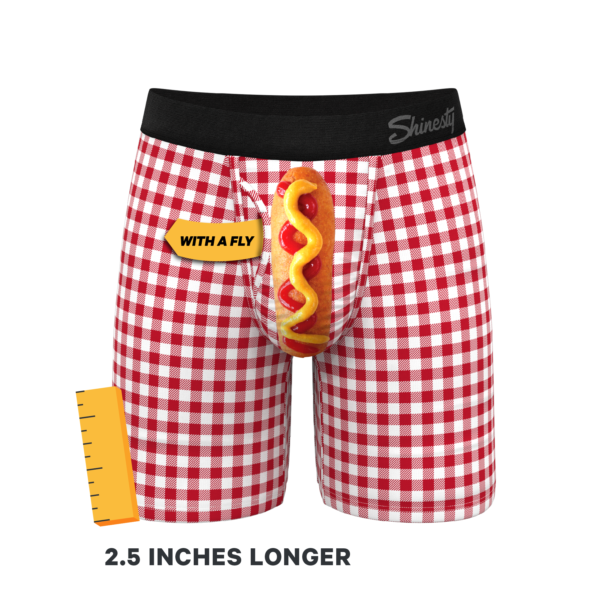 The Hot Diggity | Corn Dog Ball Hammock® Boxer - Long Leg - Shinesty