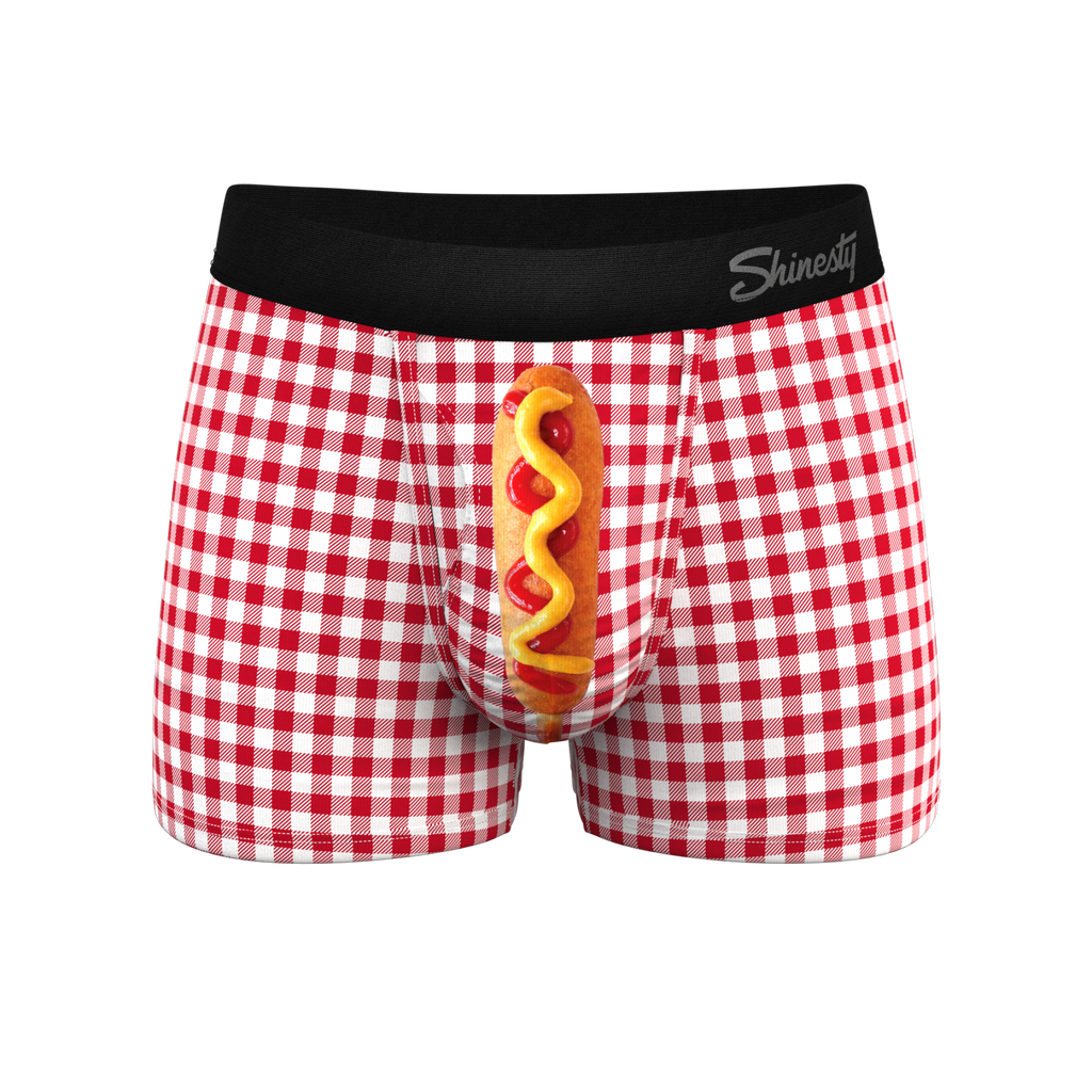 The Hot Diggity | Corn Dog Ball Hammock® Pouch Trunks Underwear - Shinesty