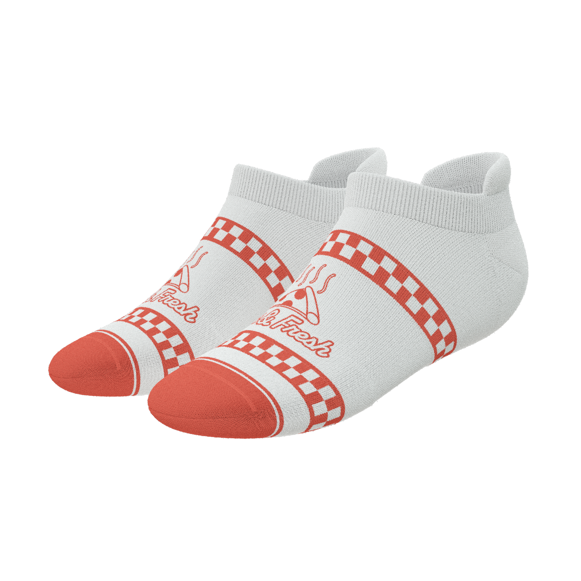 The Hot & Fresh | Pizza Box Heel Hammock™ Ankle Socks - Shinesty