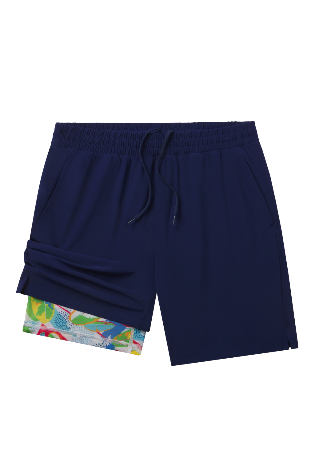The Hot in Havana | Tropical Navy Ball Hammock® 7 Inch Athletic Shorts - Shinesty
