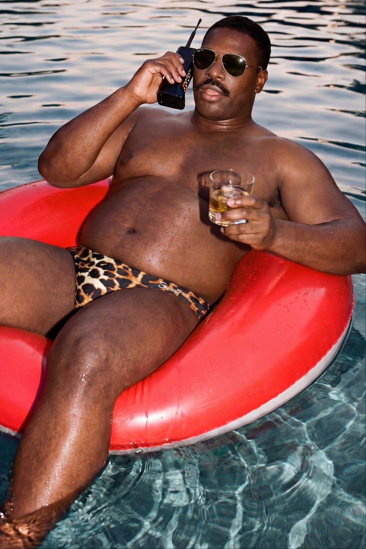 The Hot Spots | Leopard Ball Hammock® Pouch Swim Briefs - Shinesty
