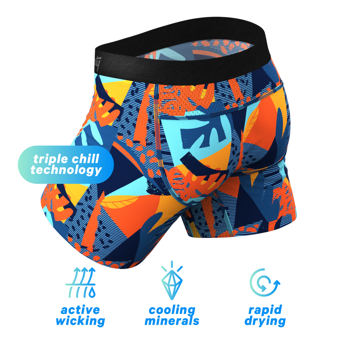 The Hummingbird | Abstract paradICE™ Cooling Ball Hammock® Underwear - Shinesty