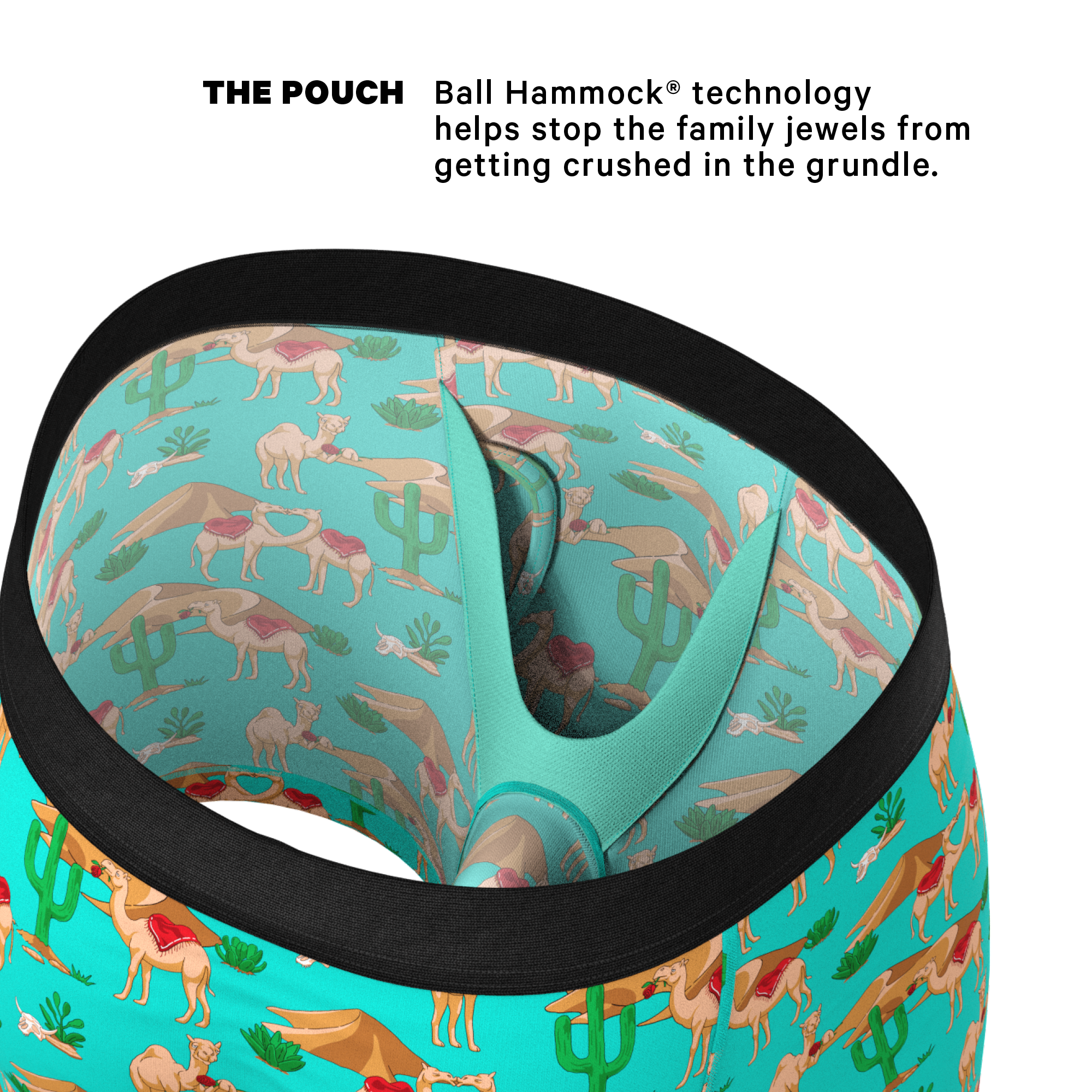 The Hump Day | Camels Ball Hammock® Pouch Underwear With Fly - Shinesty