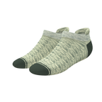 The Illusion | Green Pattern Heel Hammock™ Ankle Socks - Shinesty