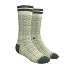 The Illusion | Green Pattern Heel Hammock™ Crew Socks - Shinesty