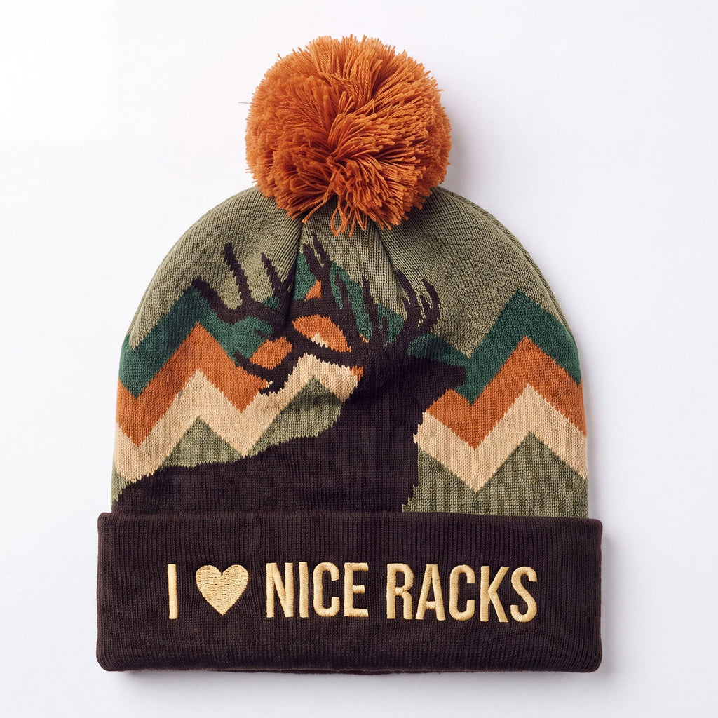 The I Love Nice Racks | Deer Hunting Ski Beanie - Shinesty