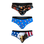 The Independance | Cheeky Underwear 3 Pack - Shinesty