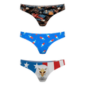 The Independance | Women's Thong Underwear 3 Pack - Shinesty