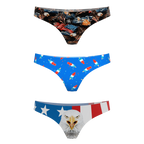 The Independance | Women's Thong Underwear 3 Pack - Shinesty
