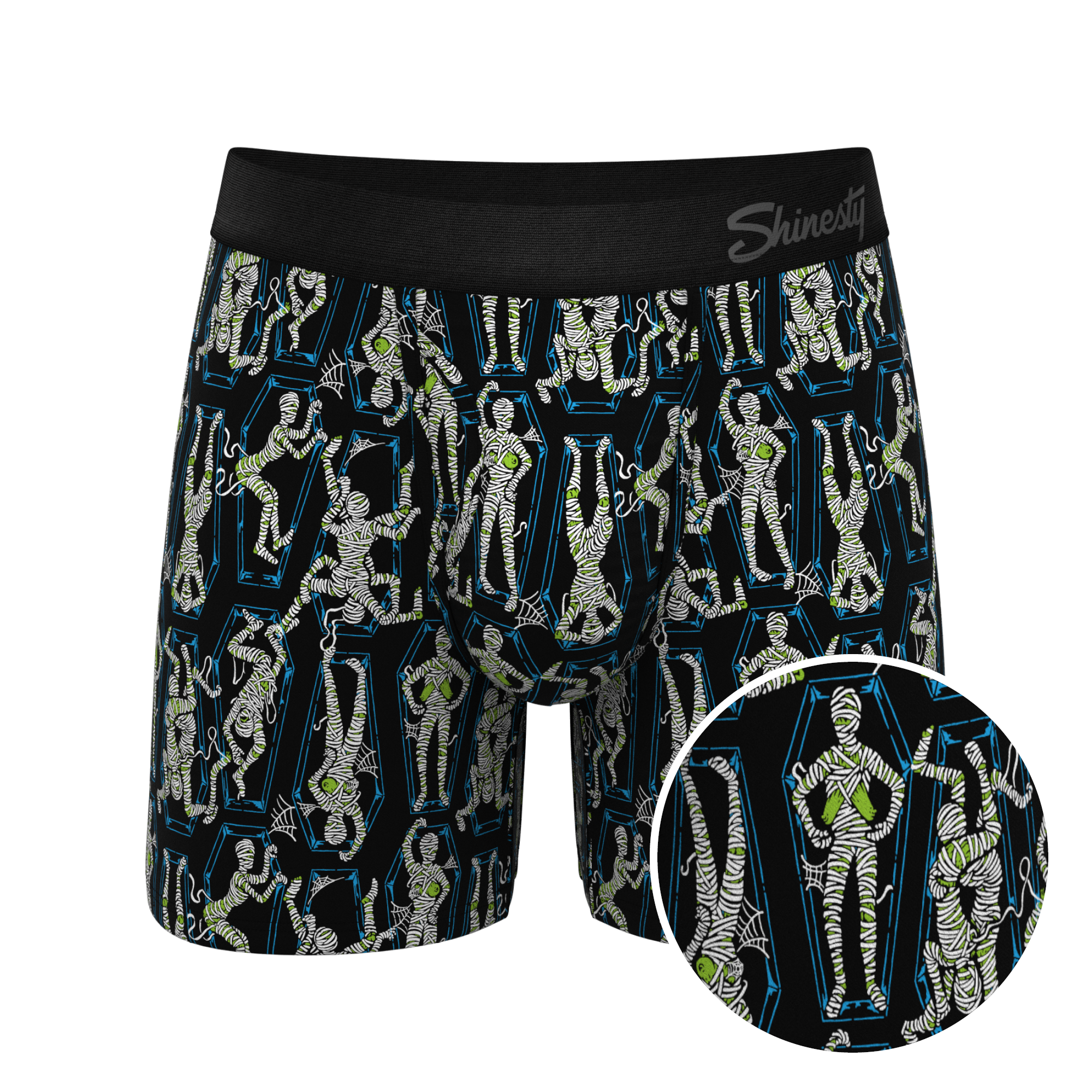 The Inter-Corpse | Halloween Mummies Ball Hammock® Pouch Underwear With Fly - Shinesty