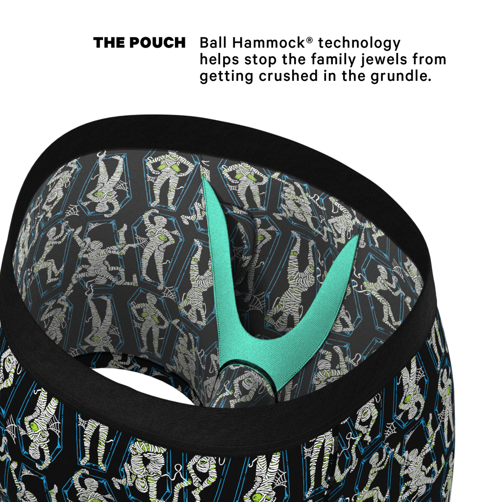 The Inter-Corpse | Halloween Mummies Ball Hammock® Pouch Underwear With Fly - Shinesty