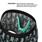 The Inter-Corpse | Halloween Mummies Ball Hammock® Pouch Underwear With Fly - Shinesty