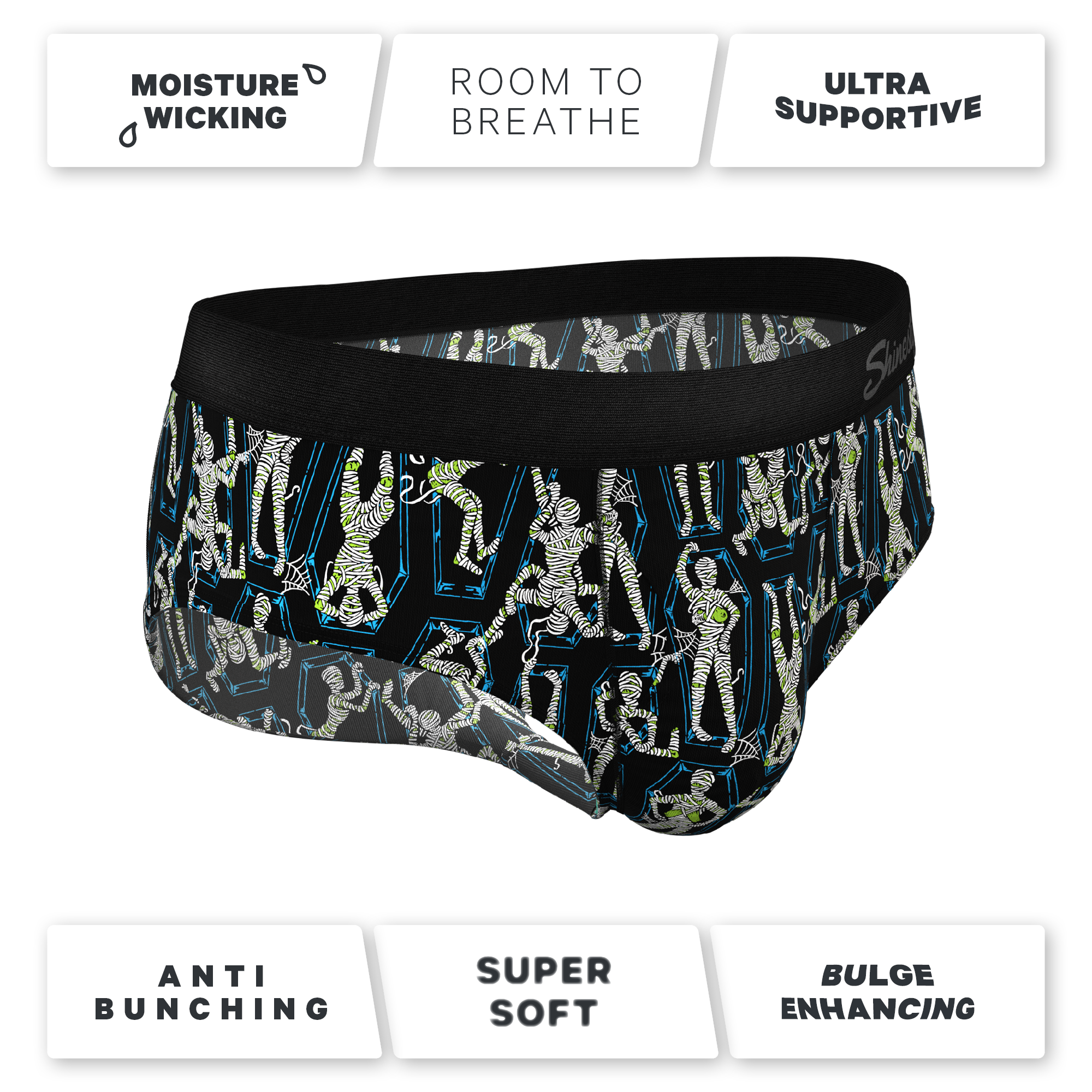 The Inter-Corpse | Halloween Mummies Ball Hammock® Pouch Underwear Briefs - Shinesty