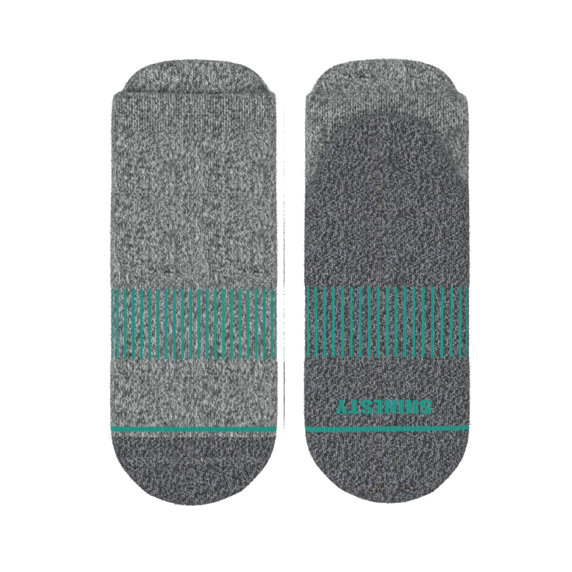 The Intramural Champ | Gray Stay Weird Heel Hammock™ Ankle Socks - Shinesty