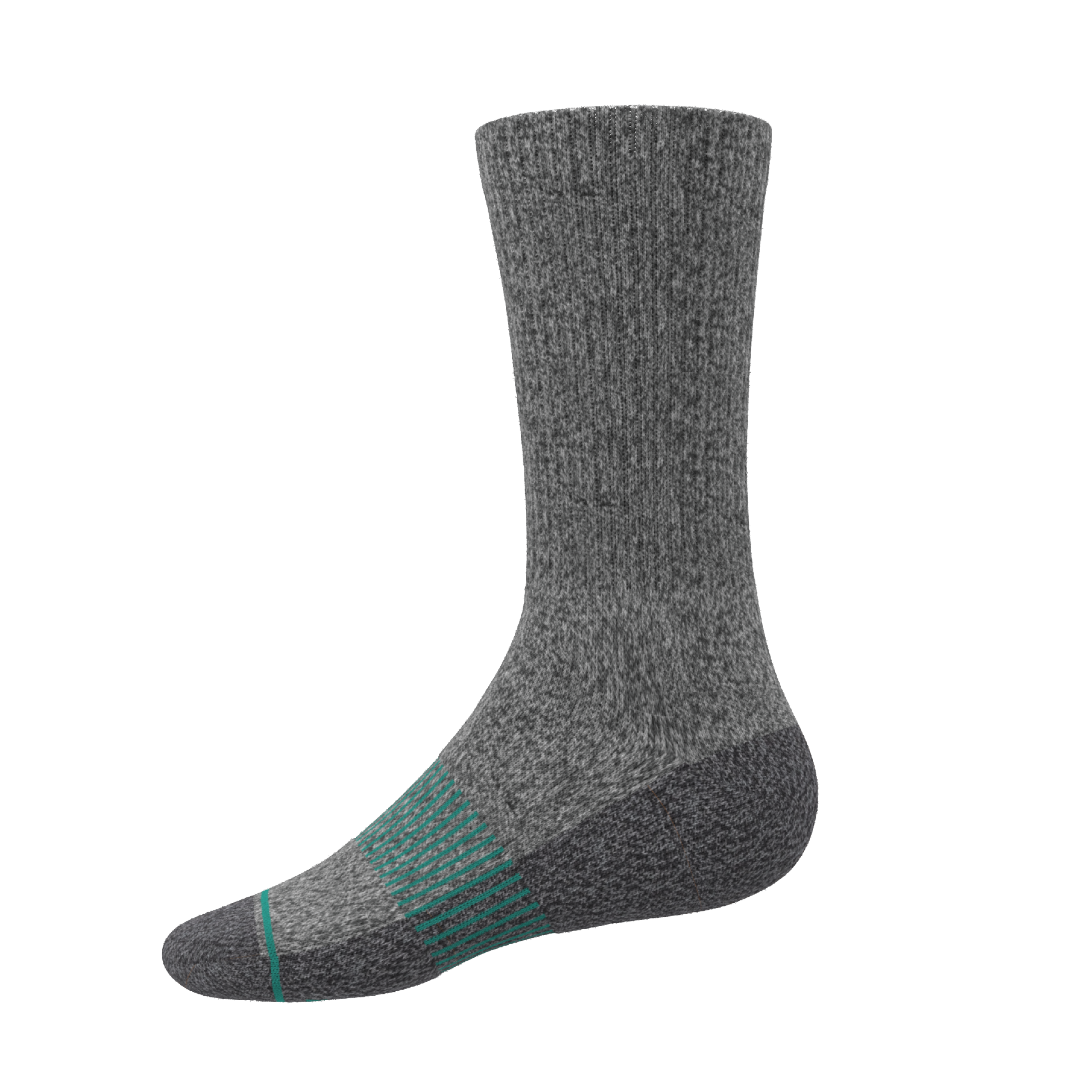 The Intramural Champ | Gray Stay Weird Heel Hammock™ Crew Socks - Shinesty