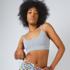 The Intramural Champ | Heather Grey Boob Hammock™ Scoop Bralette - Shinesty
