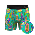 The Island Time | Pineapple Scene Ball Hammock® Pouch Underwear With Fly - Shinesty