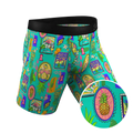 The Island Time | Pineapple Scene Ball Hammock® Boxer - Long Leg - Shinesty