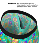 The Island Time | Pineapple Scene Ball Hammock® Boxer - Long Leg - Shinesty