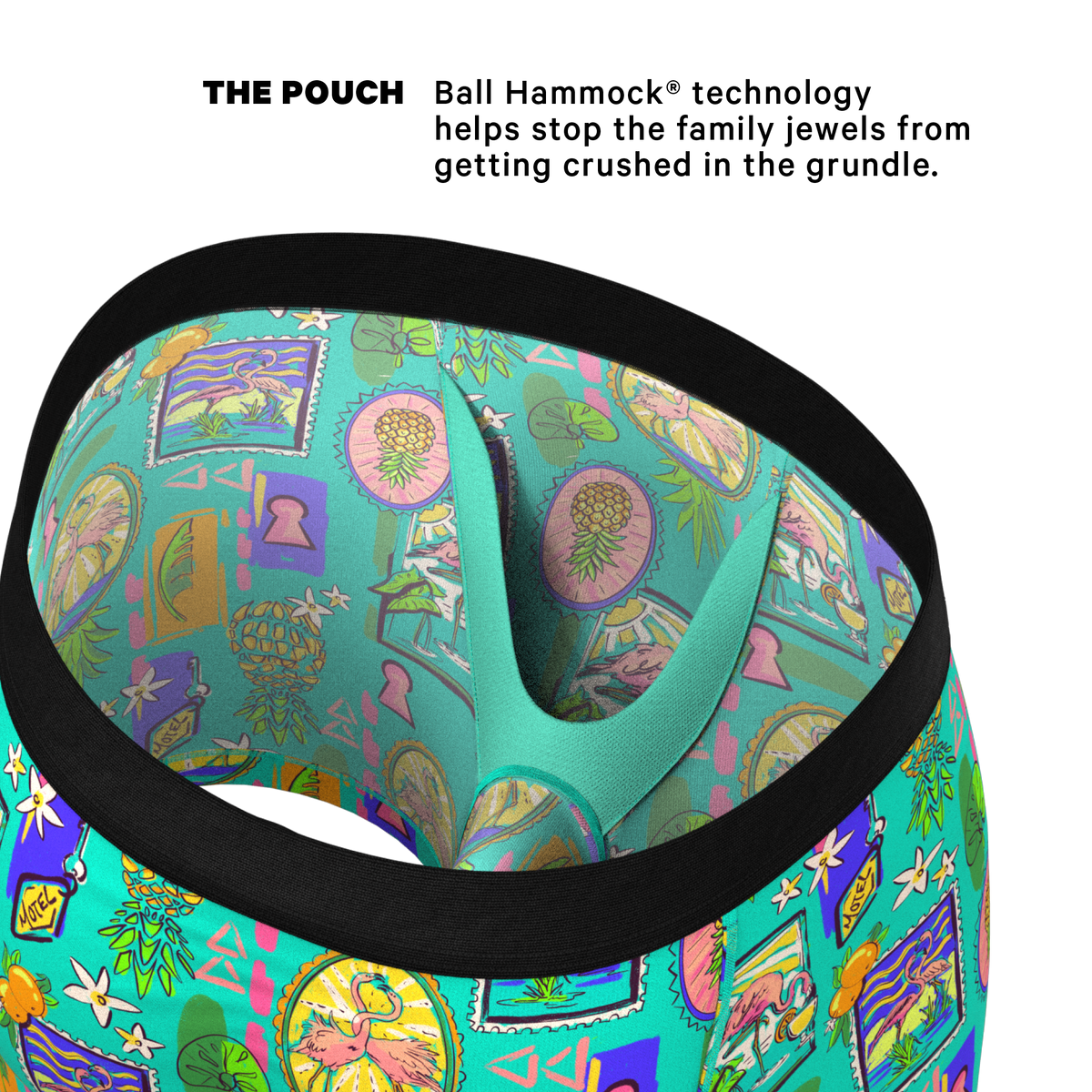 The Island Time | Pineapple Scene Ball Hammock® Pouch Underwear - Shinesty