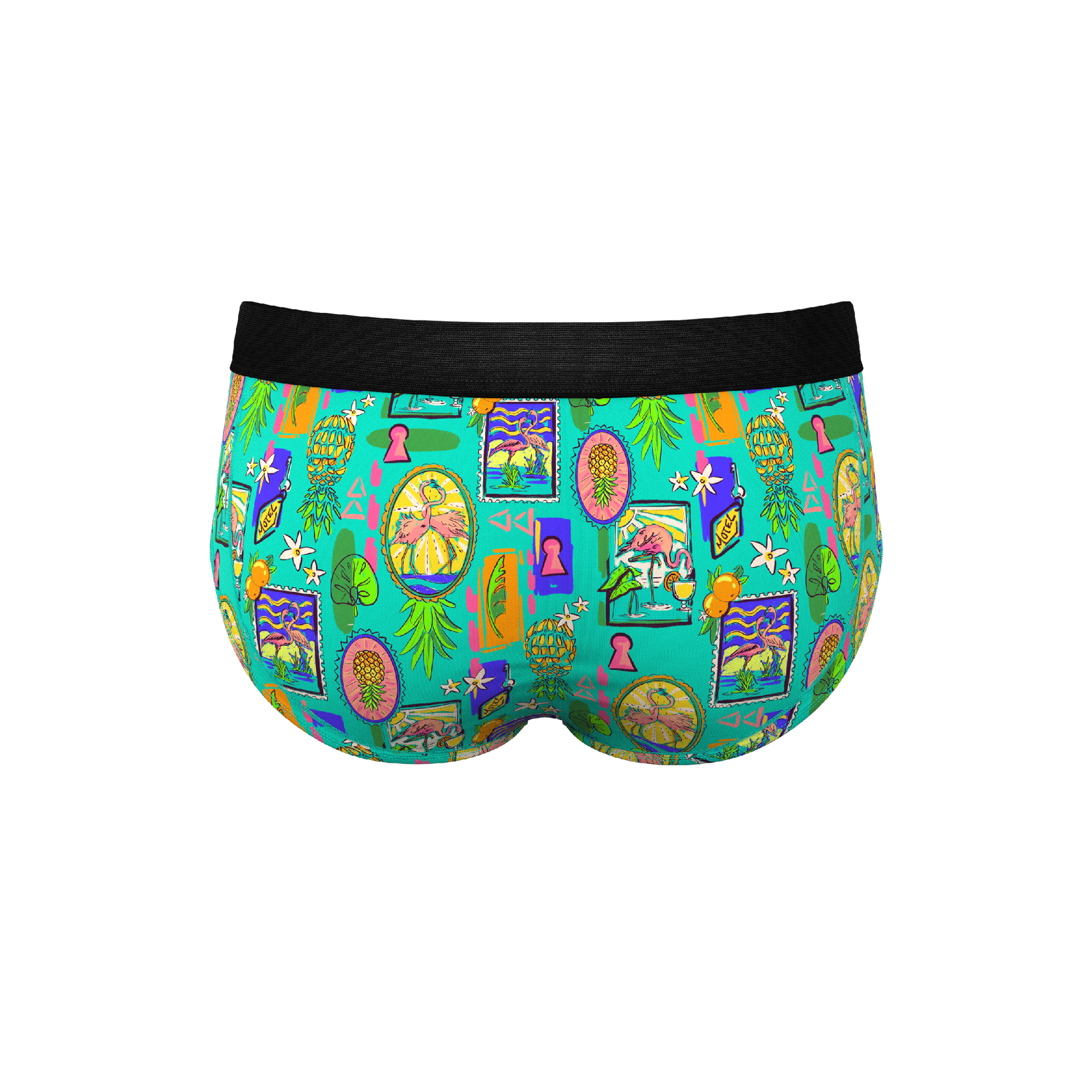 The Island Time | Pineapple Scene Ball Hammock® Pouch Underwear Briefs - Shinesty