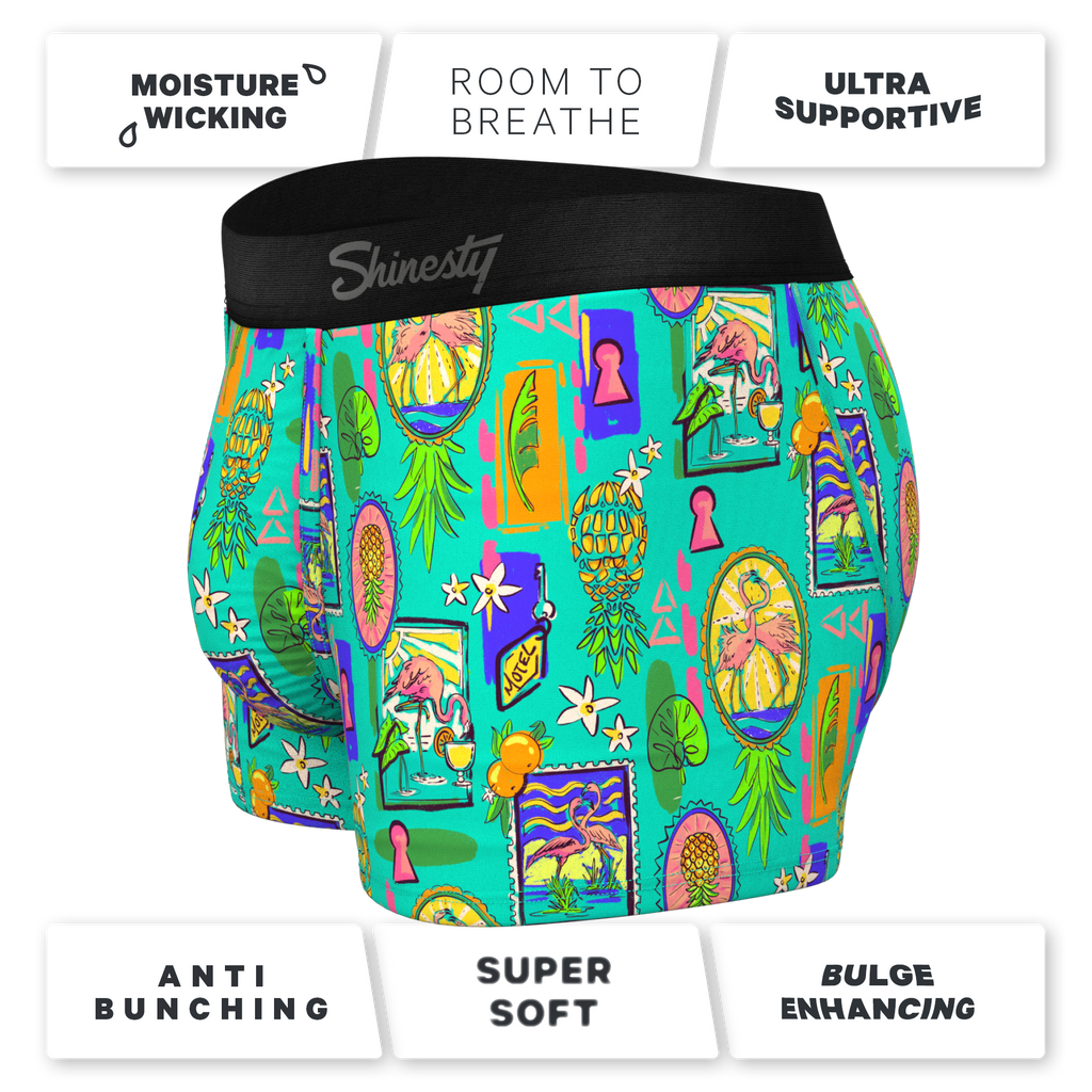 The Island Time | Pineapple Scene Ball Hammock® Pouch Trunks Underwear - Shinesty
