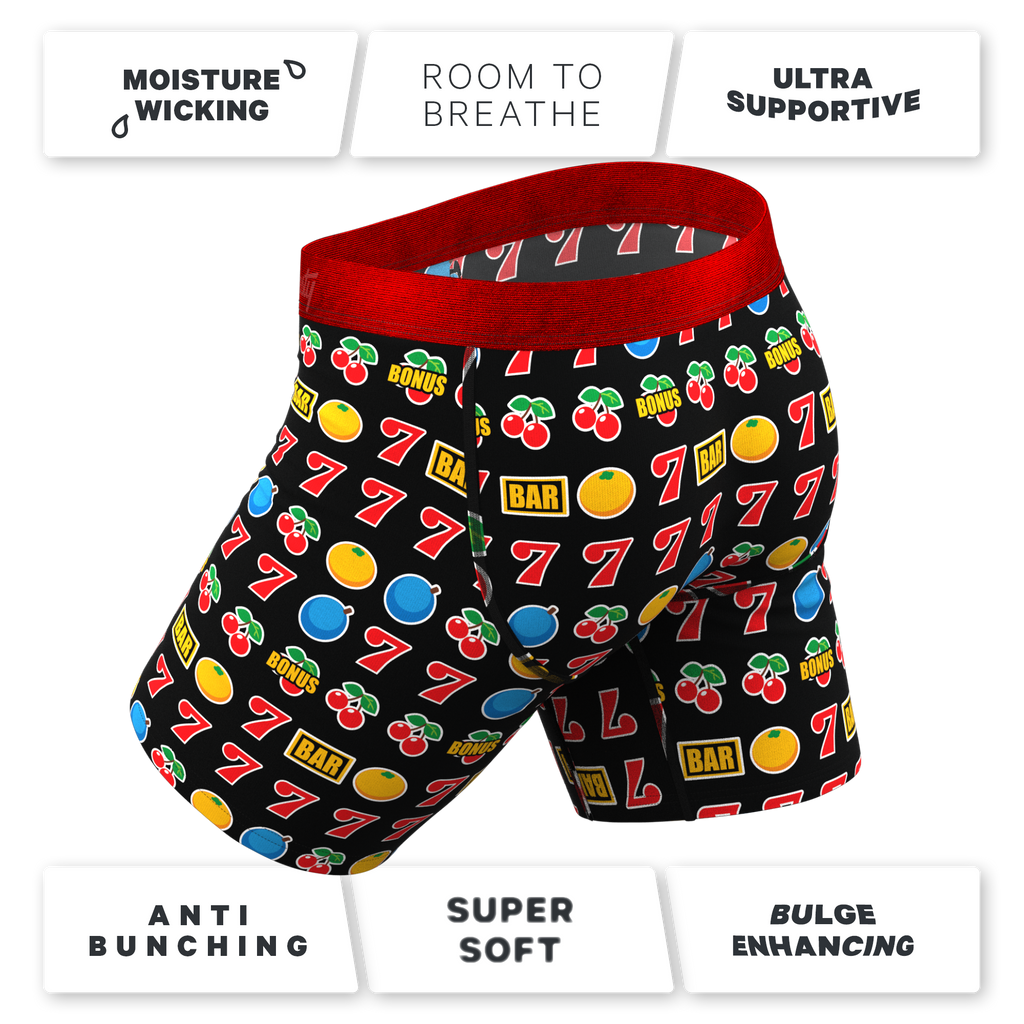 The Apex Jackpot | Slot Machine Ball Hammock® Boxer - Long Leg - Shinesty
