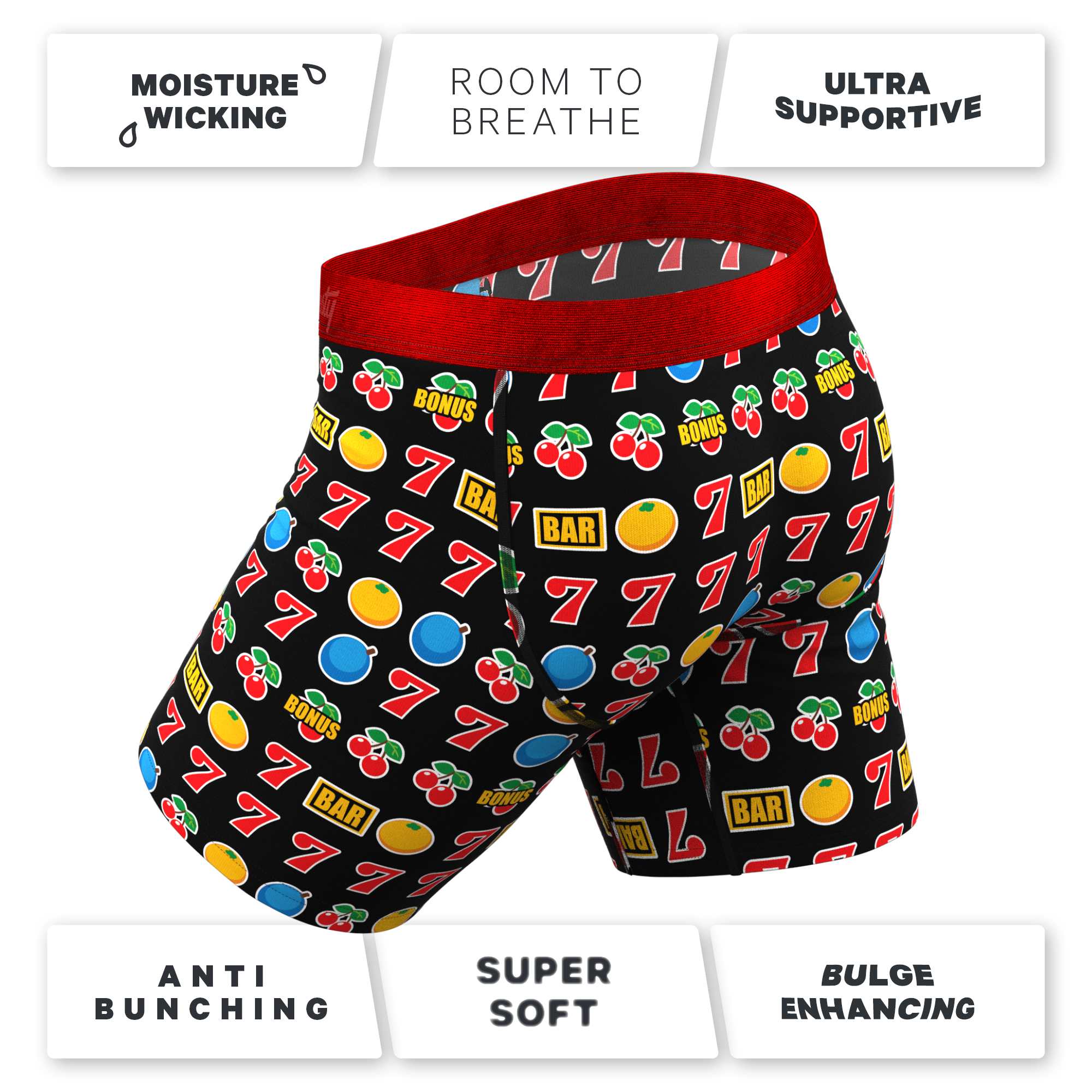 The Apex Jackpot | Slot Machine Ball Hammock® Boxer - Long Leg - Shinesty
