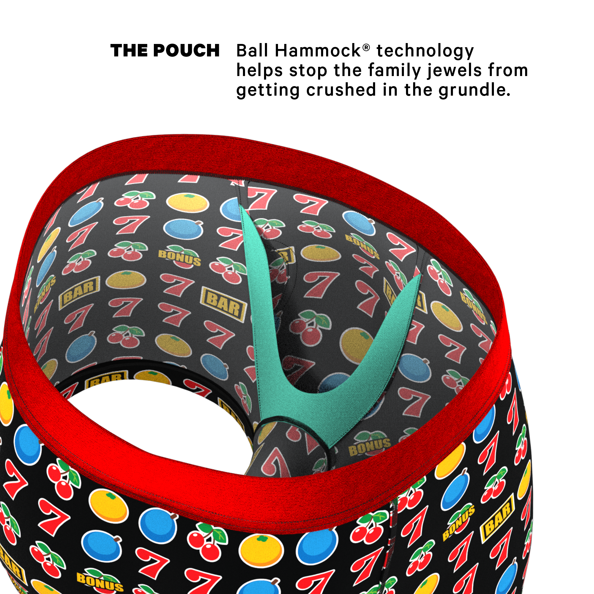 The Apex Jackpot | Slot Machine Ball Hammock® Pouch Trunks Underwear - Shinesty