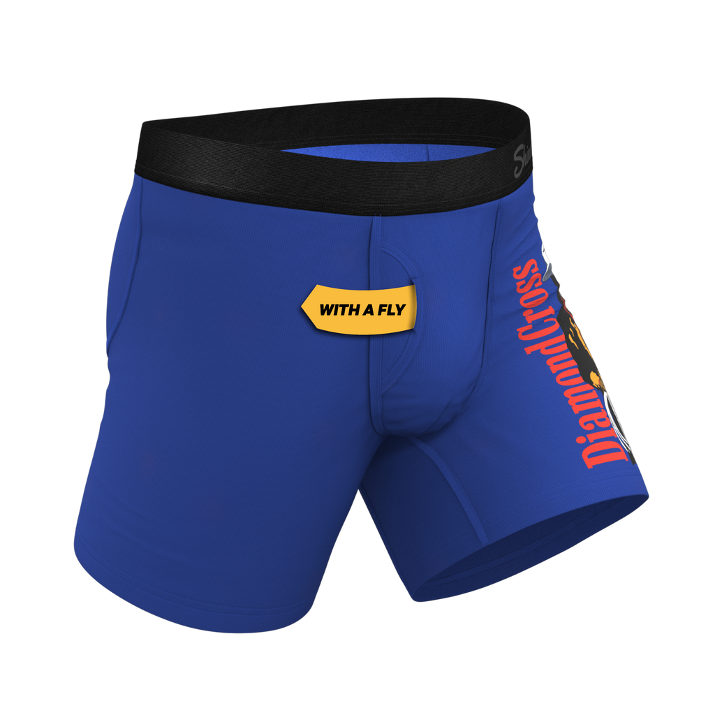 The Jackson | Blue Cowboy Shinesty x Diamond Cross Ranch Ball Hammock® Pouch Underwear With Fly - Shinesty