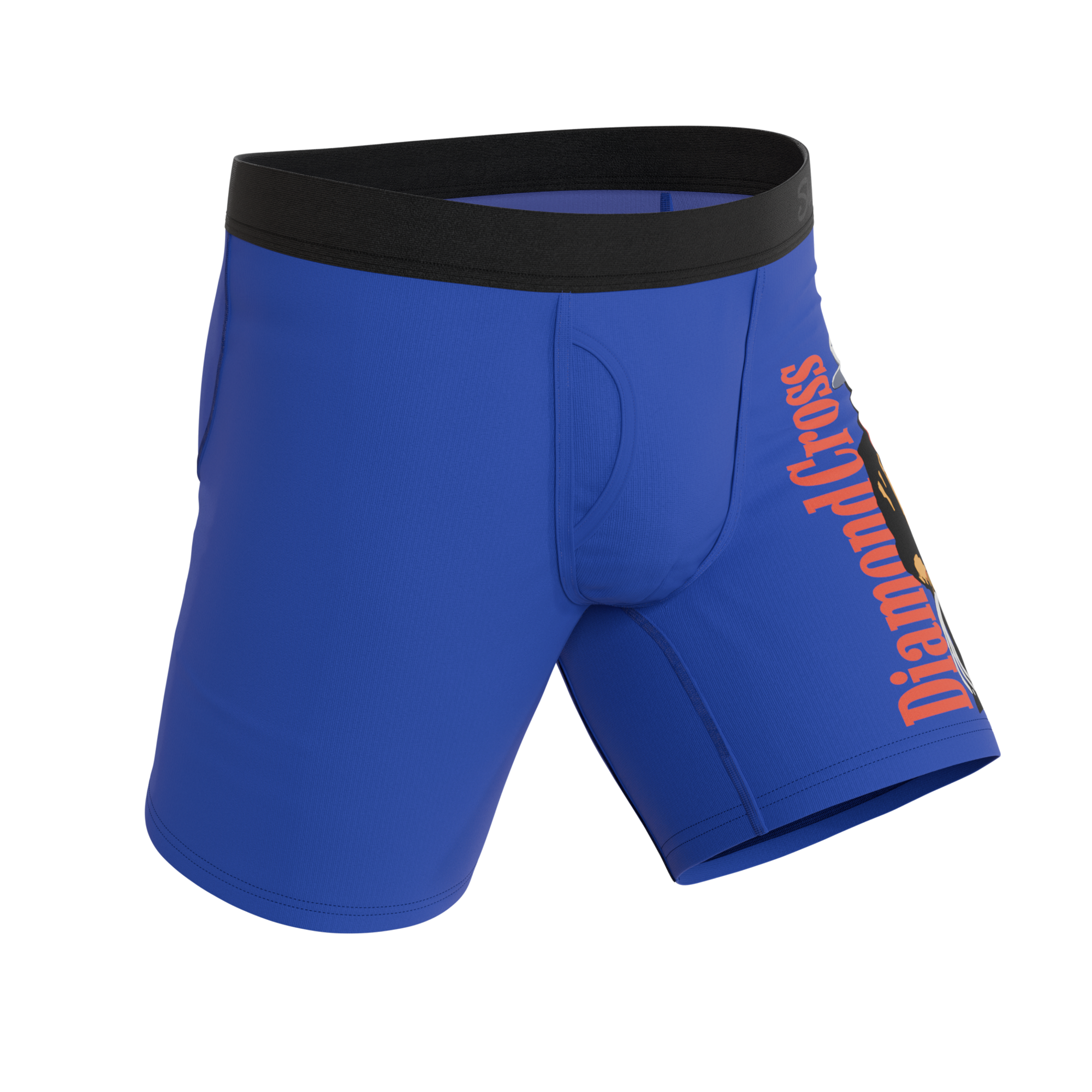 The Jackson | Blue Cowboy Shinesty x Diamond Cross Ranch Ball Hammock® Boxer - Long Leg - Shinesty