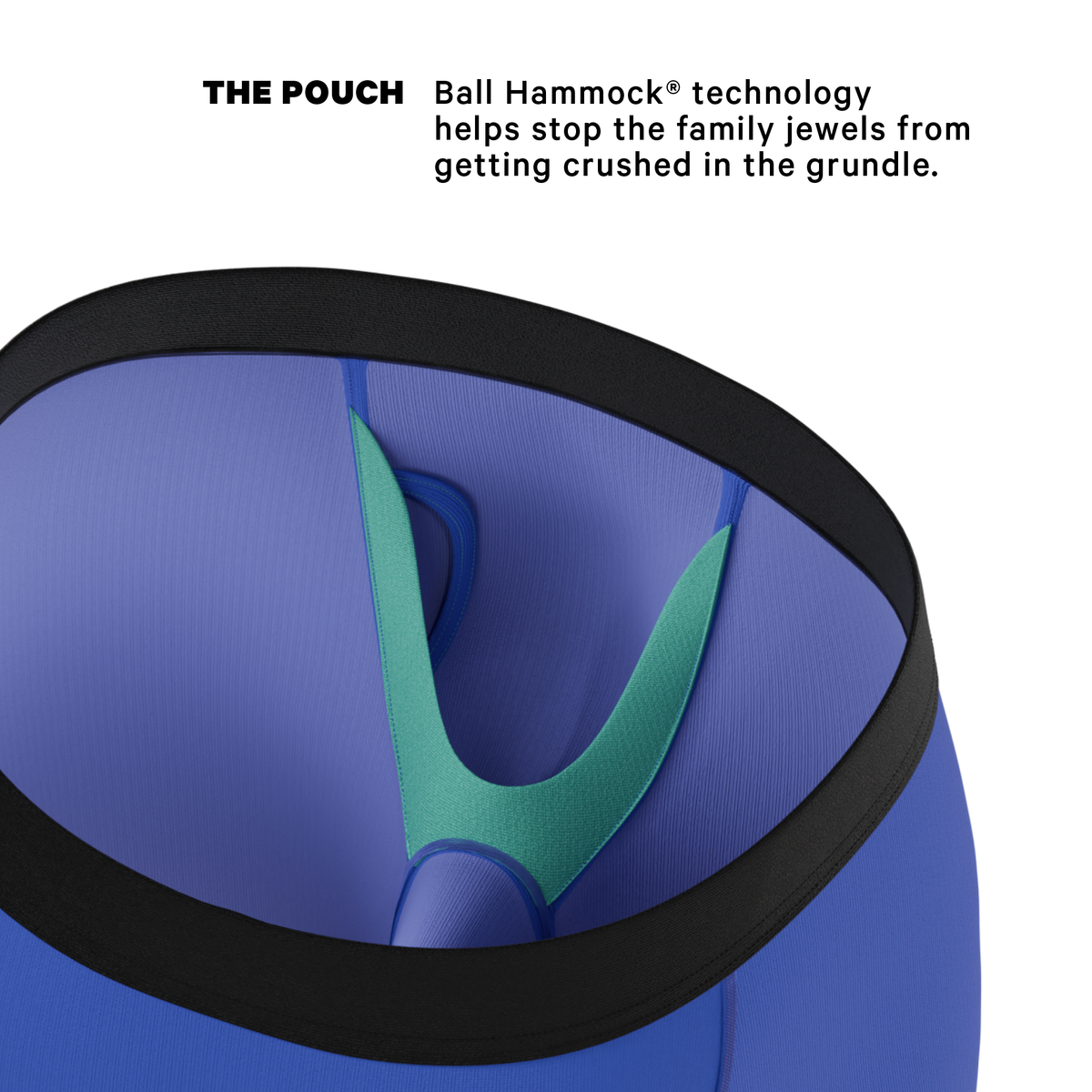 The Jackson | Blue Cowboy Shinesty x Diamond Cross Ranch Ball Hammock® Boxer - Long Leg - Shinesty