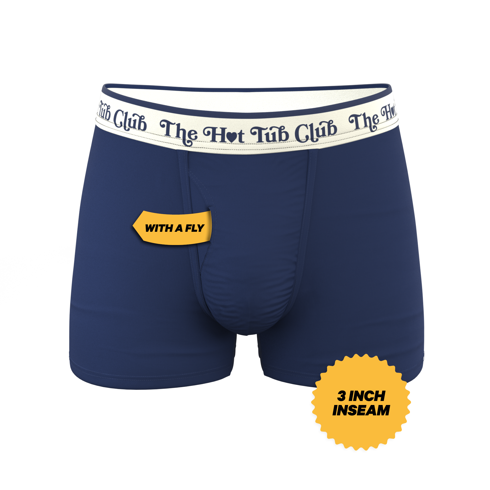 The Jet Set | Hot Tub Club Navy Ball Hammock® Pouch Trunks Underwear - Shinesty