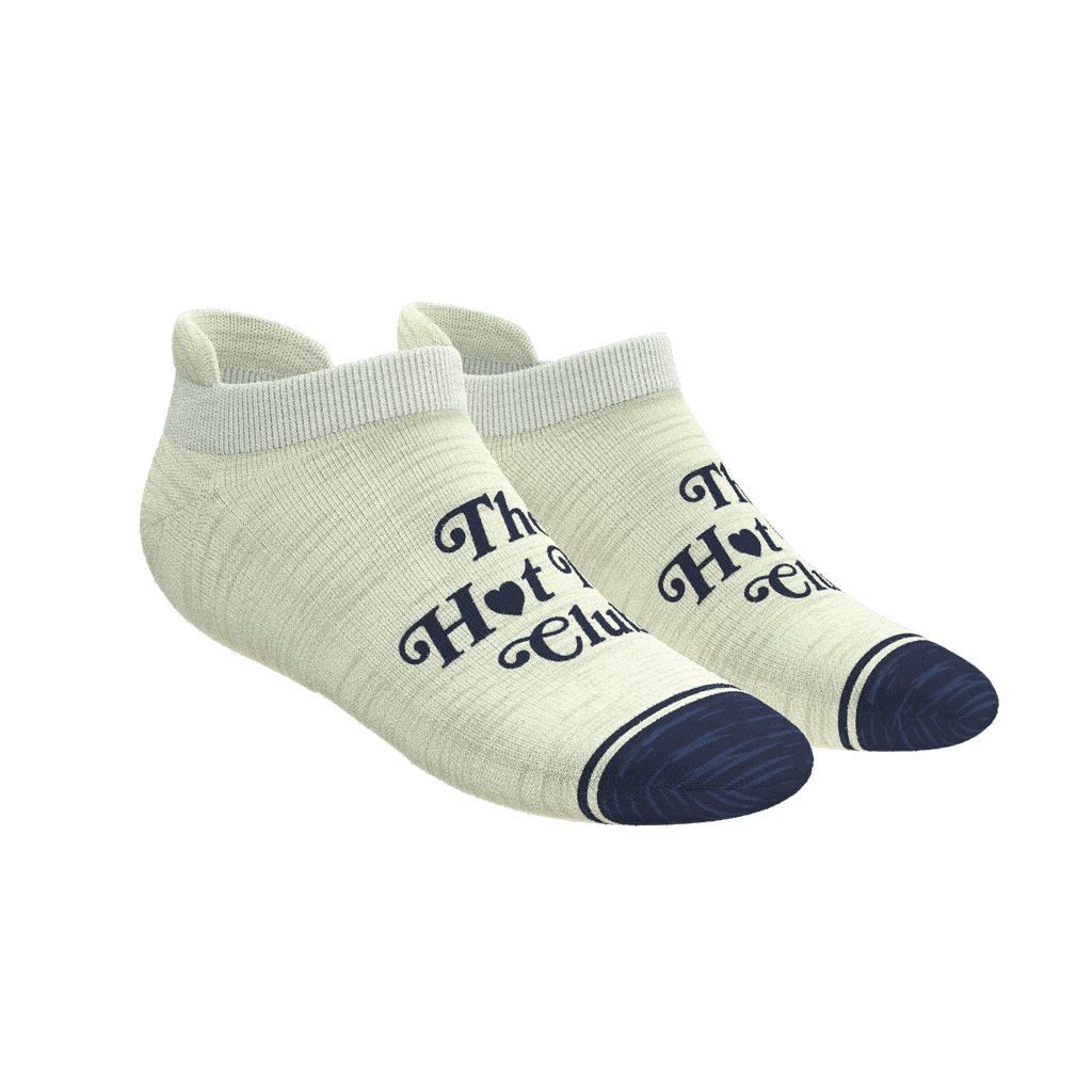 The Jet Set | Hot Tub Club Oatmeal Heel Hammock™ Ankle Socks - Shinesty