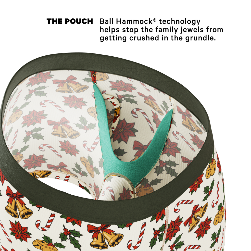 The Jingle All The Way | Christmas Bells Ball Hammock® Pouch Underwear With Fly - Shinesty