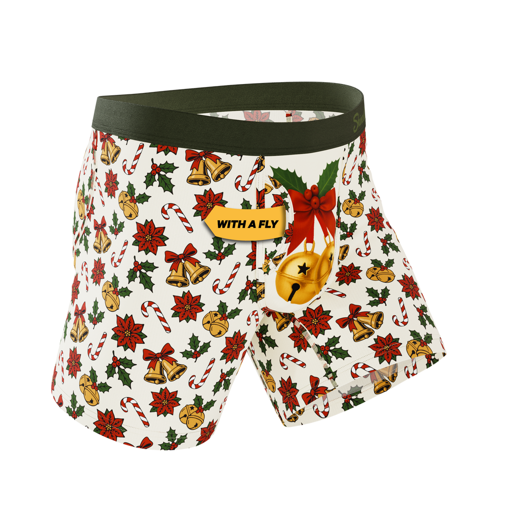 The Jingle All The Way | Christmas Bells Ball Hammock® Pouch Underwear With Fly - Shinesty