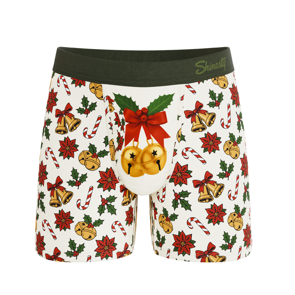 The Jingle All The Way | Christmas Bells Ball Hammock® Pouch Underwear With Fly - Shinesty