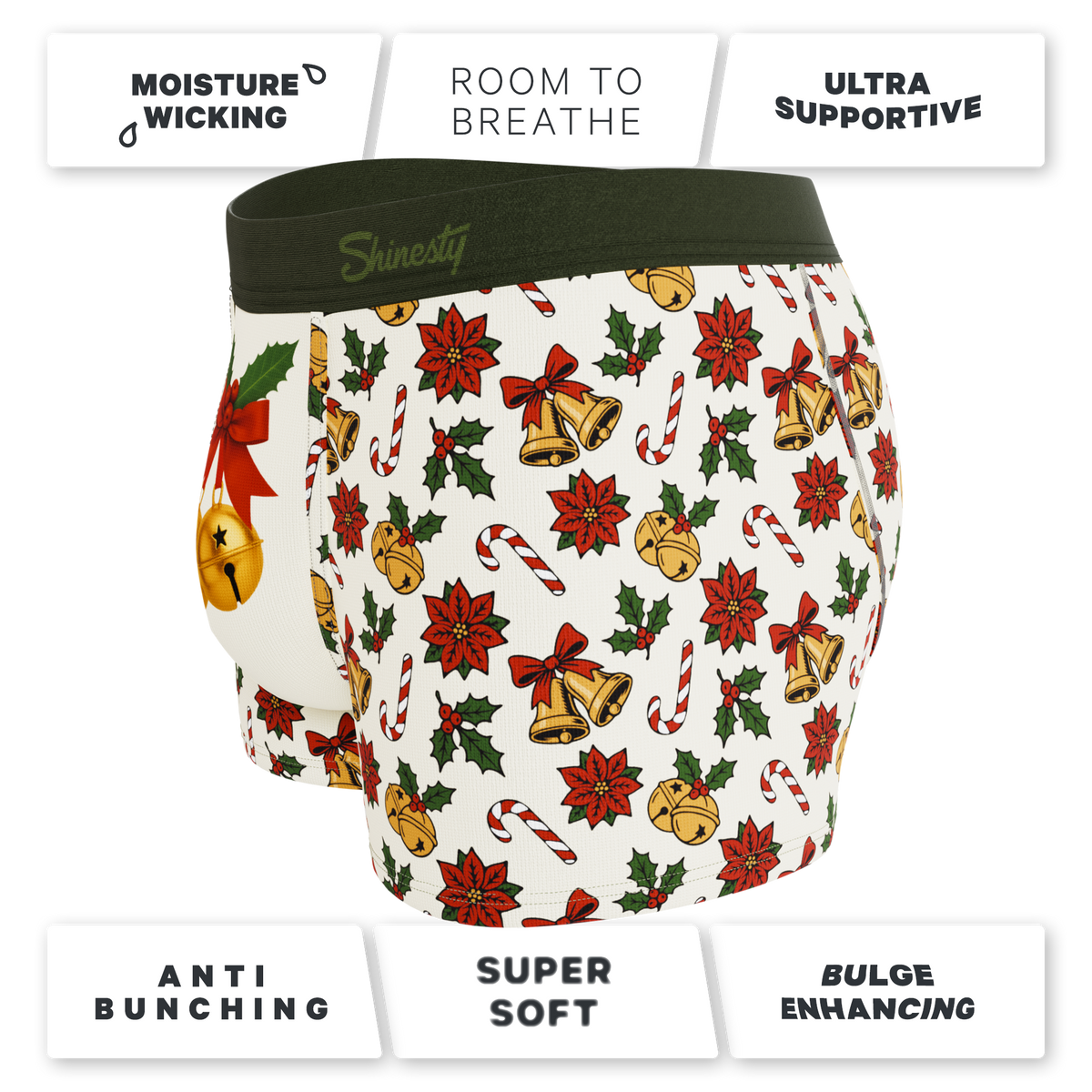 The Jingle All The Way | Christmas Bells Ball Hammock® Pouch Trunks Underwear - Shinesty