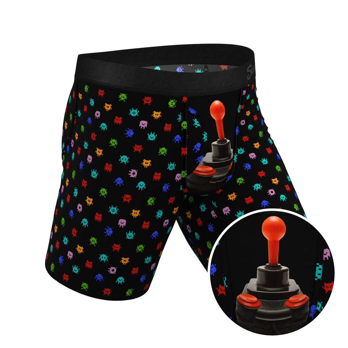 The Joystick | Video Game Ball Hammock® Boxer - Long Leg - Shinesty