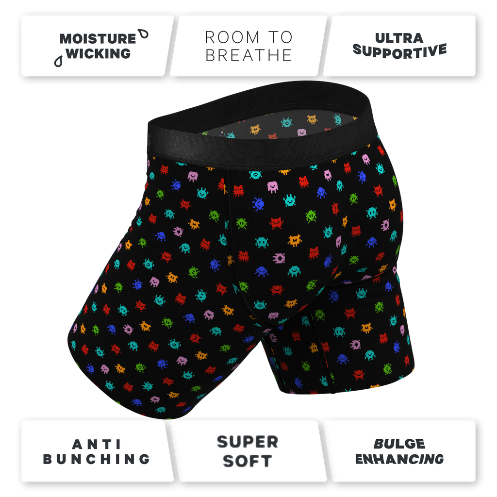 The Joystick | Video Game Ball Hammock® Boxer - Long Leg - Shinesty
