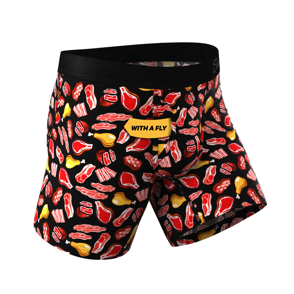 The Juicy Loins | Meat Ball Hammock® Pouch Underwear With Fly - Shinesty