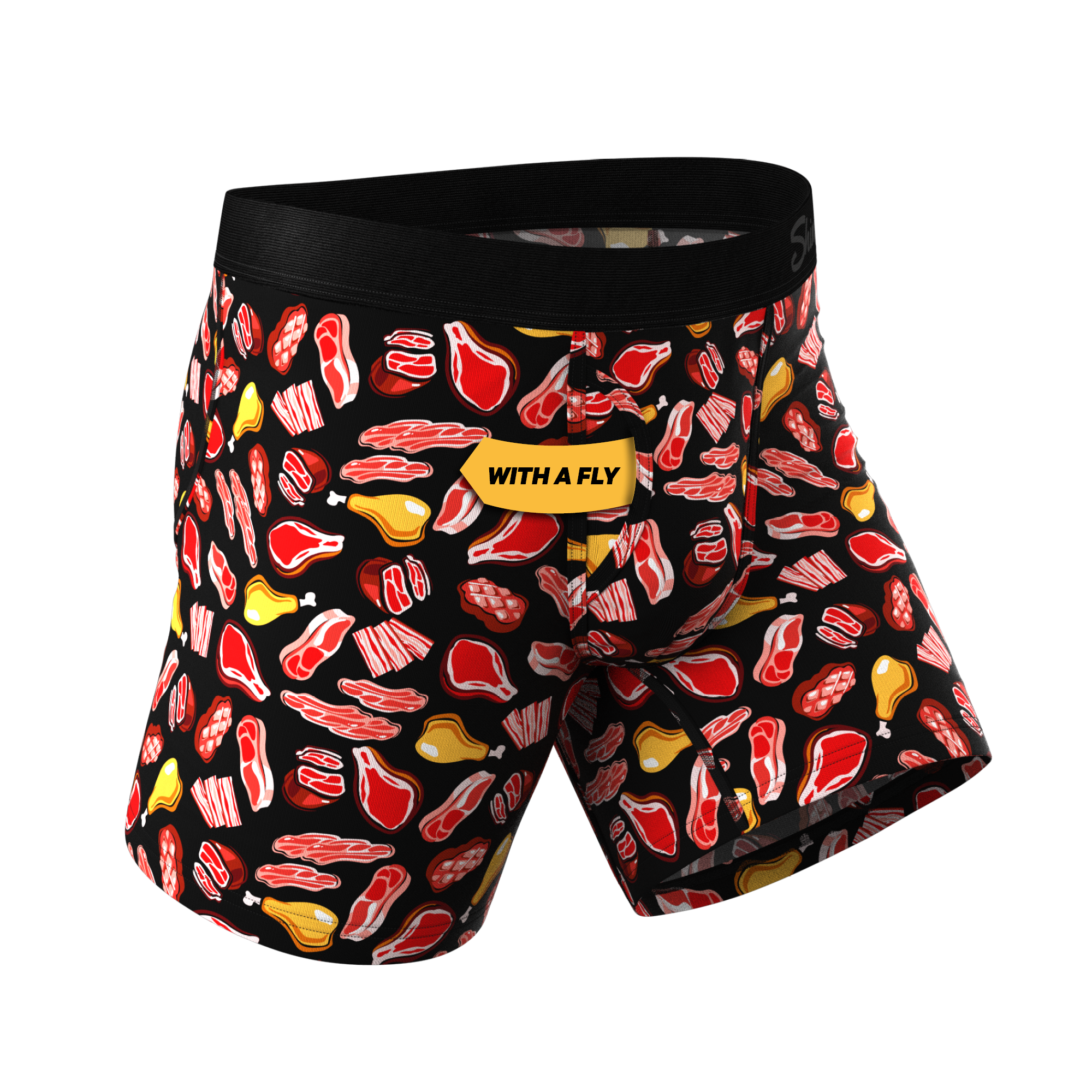 The Juicy Loins | Meat Ball Hammock® Pouch Underwear With Fly - Shinesty