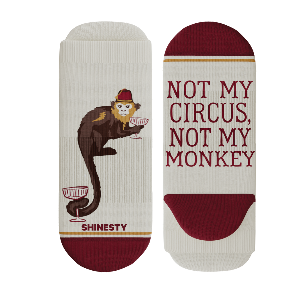 The Jungle Juice | Circus Monkey Heel Hammock™ Ankle Socks - Shinesty