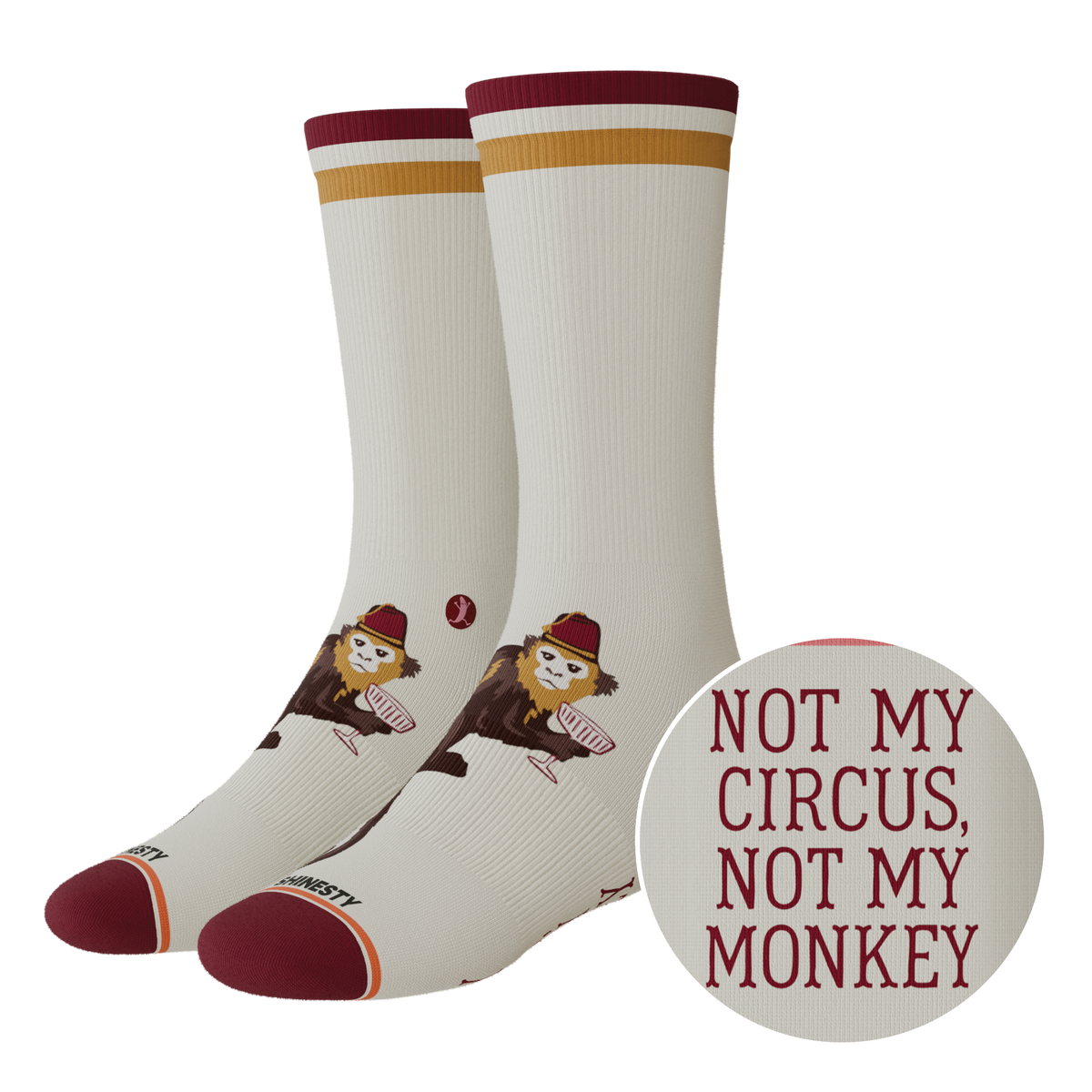 The Jungle Juice | Circus Monkey Heel Hammock™ Crew Socks - Shinesty