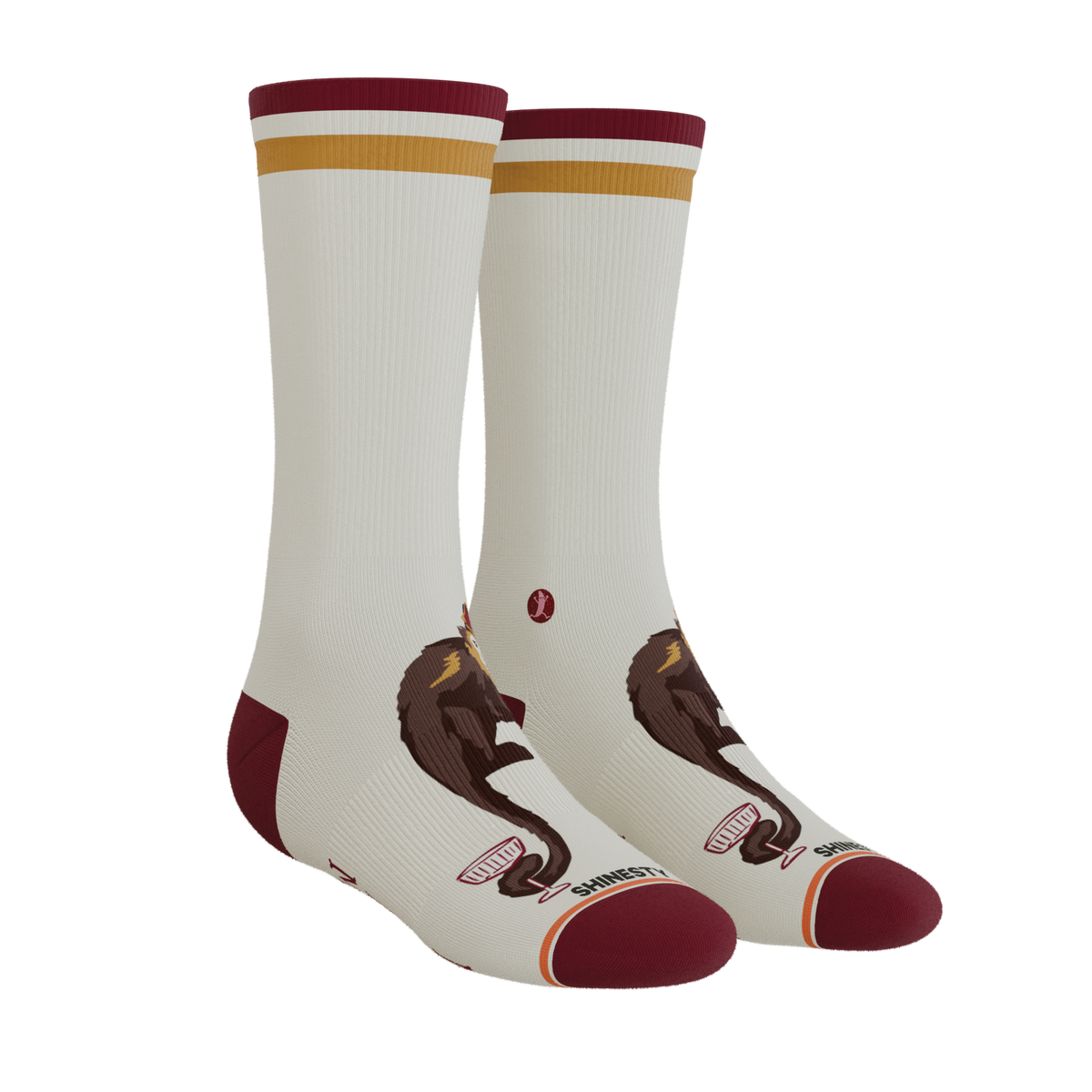 The Jungle Juice | Circus Monkey Heel Hammock™ Crew Socks - Shinesty