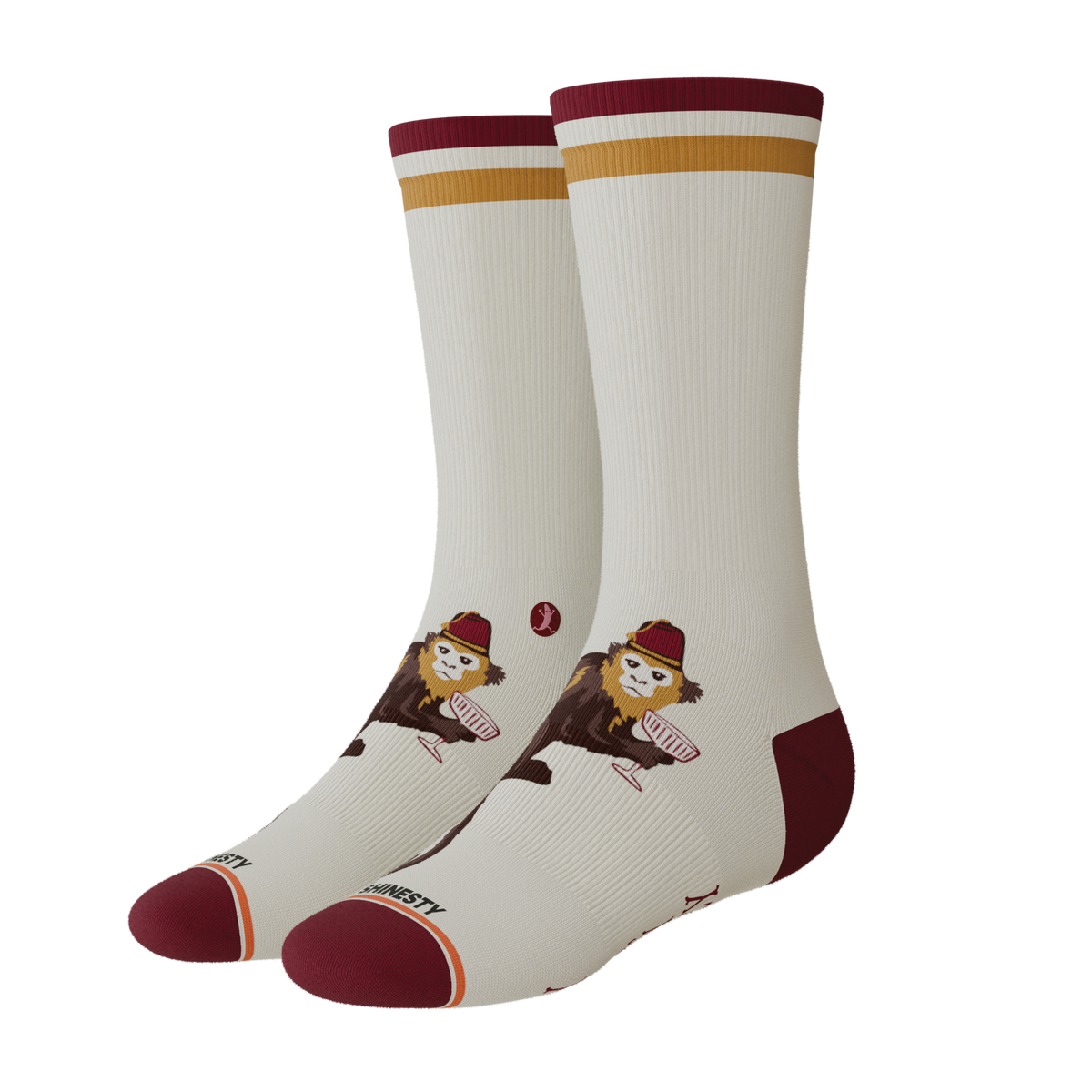 The Jungle Juice | Circus Monkey Heel Hammock™ Crew Socks - Shinesty