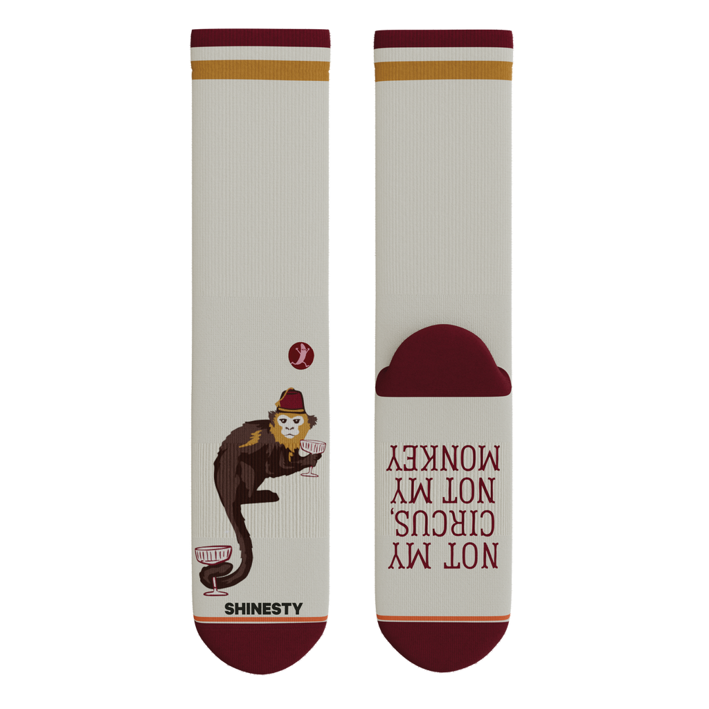 The Jungle Juice | Circus Monkey Heel Hammock™ Crew Socks - Shinesty