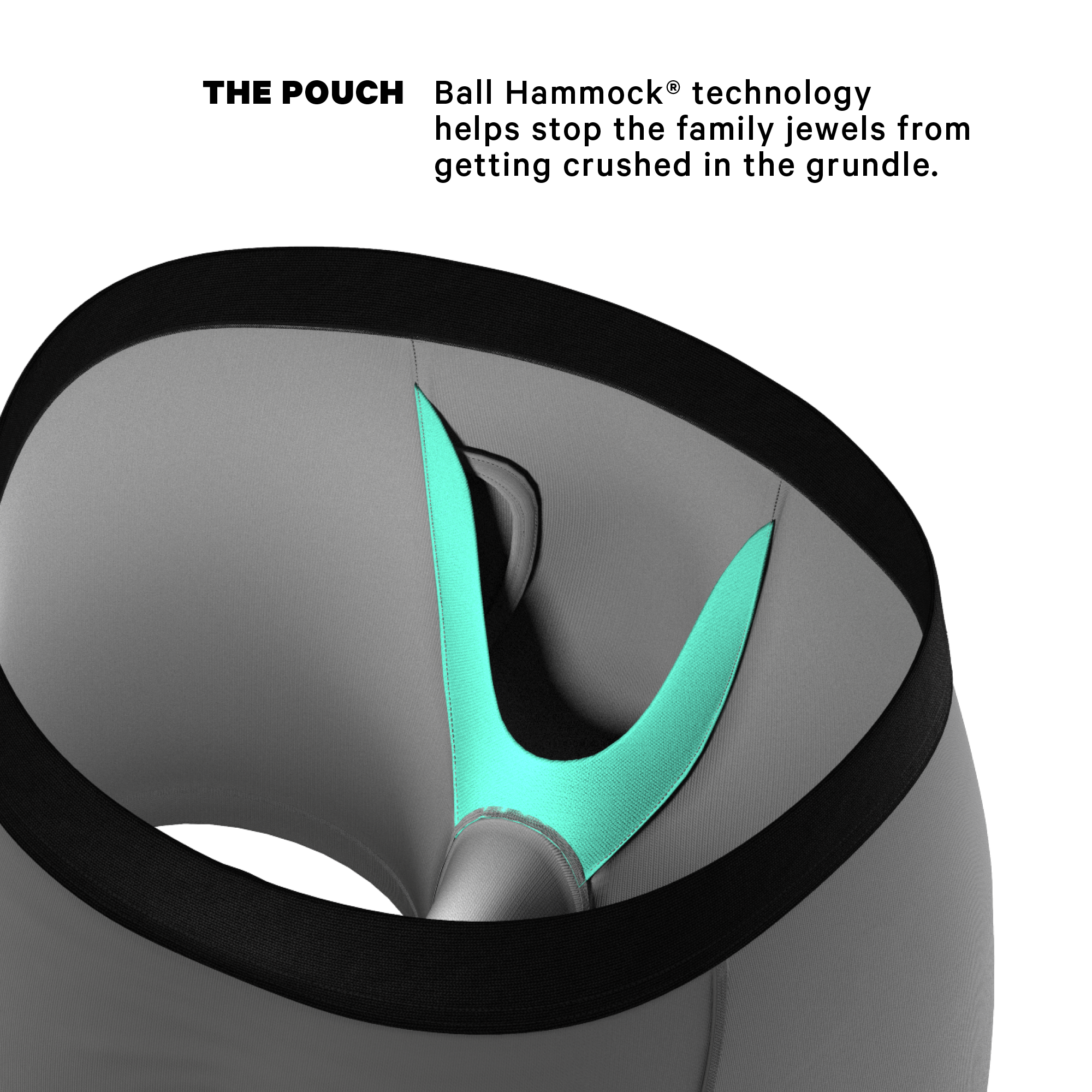 The Junk In The Trunk | Elephant Ball Hammock® Pouch Underwear With Fly - Shinesty