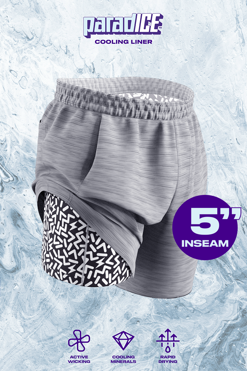 The Junk Trunks | Grey Ball Hammock® 5 Inch Athletic Shorts - Shinesty
