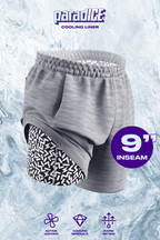 The Junk Trunks | Grey Ball Hammock® 9 Inch Athletic Shorts - Shinesty